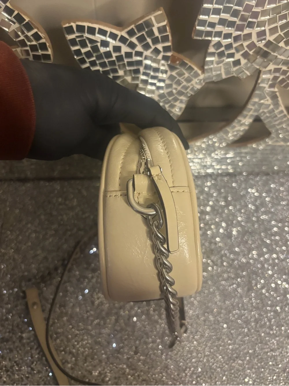 ⭐️Tory Burch Cream Kira Quilted‎ Crossbody Bag
